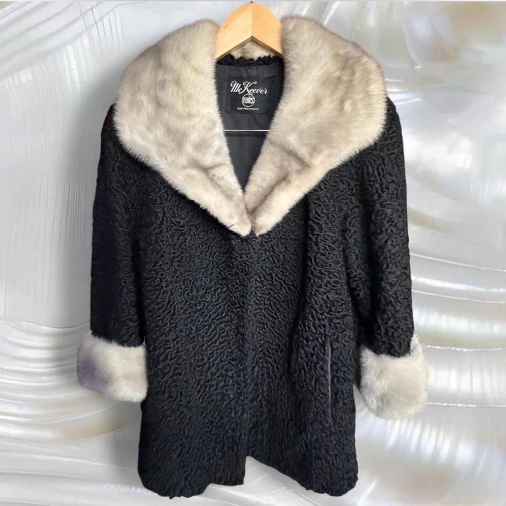 70โs Persian Lamb & Mink Coat - Picture 3 of 7